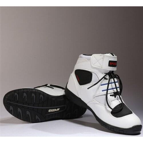 New SPEED BIKERS Professional Motorcycle Boots Motorbiker Botas Unisex Non-slip Shoes Racing Motocross BOOT A005