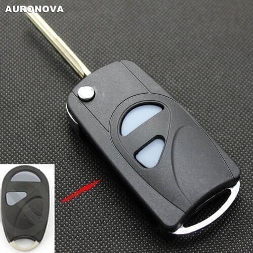 AURONOVA New Upgrade Folding Key Shell for Changhe Suzuki Wagon R 2 Buttons Modified Remote Car Key Case