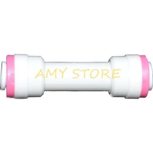 One way valve check valve Straight 1/4" OD Tube Quick Fitting Connection Aquarium RO Water Filter Reverse Osmosis System