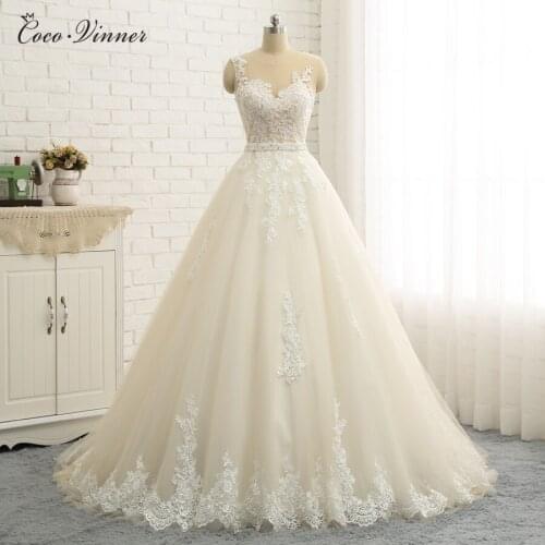 Sexy Illusion Back Embroidery Appliques A line Wedding Dresses Dubai Sleeveless Plus Size Pearl Sash Arab Wedding Dress W0356