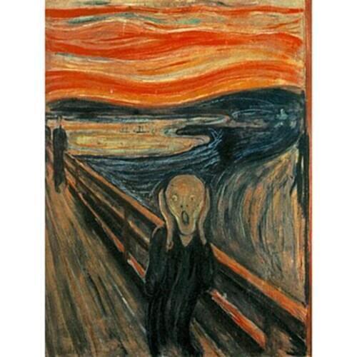 Full Square/Round Diamond Painting Cross Stitch Scream Rhinestone Crystal Needlework Diamond Embroidery Decorative