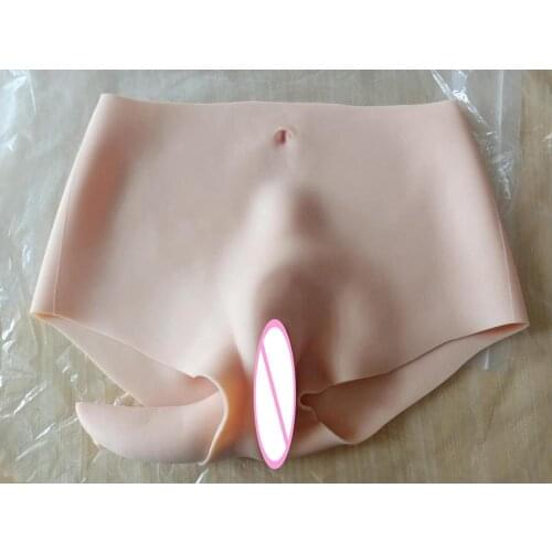 Enhancer Hip 70CM Silicone Realistic Vagina Panty Shemale Crossdresser Pussy Pants Transgender Artificial Sex Fake Underwear 1G