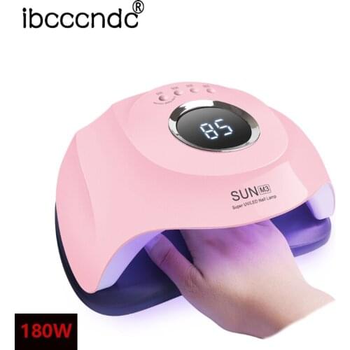 Ibcccndc LED UV Lamp 54W/120W/180W Nail Lamp Upgrade Lamp For Manicure Auto Gel Dryer Lamp Professional Cabin UV LED Nail Gel