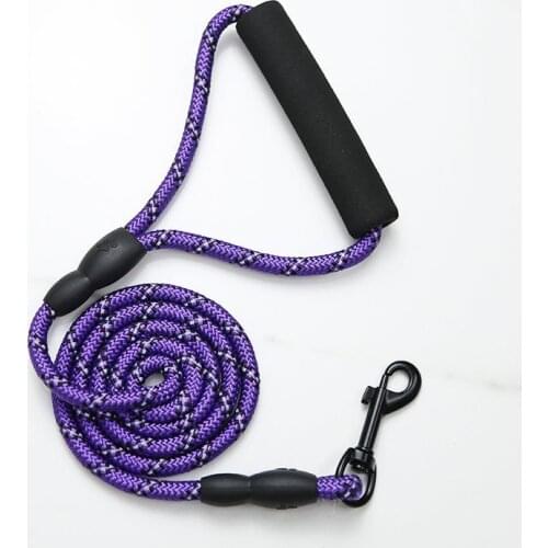 Reflective Dog Leashes Soft Large Size Adjustable For Dog Walking Nylon Leads Car Safety Seatbelt Multi-function Pets Supplier