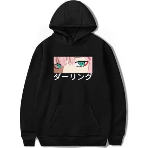 Hoodies Darling In The Franxx Anime Harajuku Zero TWO Casual Tops Men Loose Unisex Hip hop Cute Girl Mens Oversized Sweatshirt
