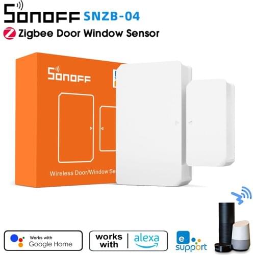 SONOFF SNZB-04 Zigbee Smart Door Window Sensor Mini Door Alarm Sensor Work With SONOFF Zigbee Bridge For Smart Home Security