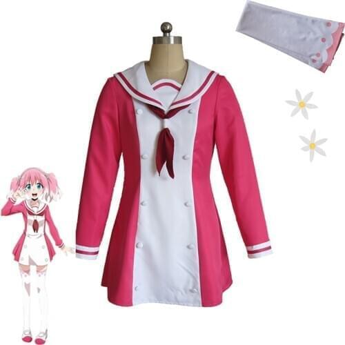 Anime Munou na Nana/Talentless Nana Hiiragi Nana Cosplay Costume Women Cute Pink Dress Halloween Carnival Uniforms Custom Made