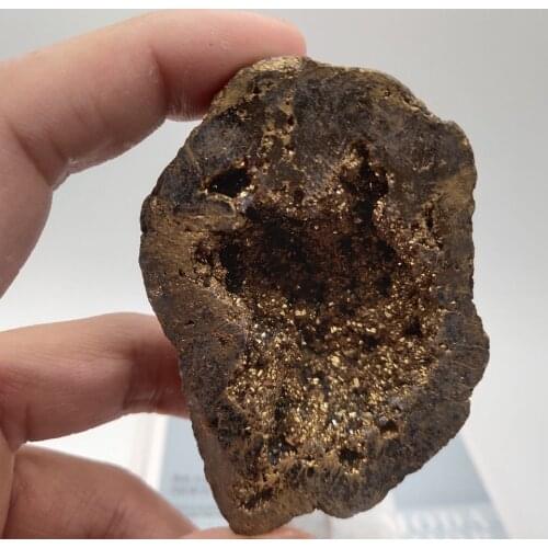 1pcs Natural Angel Aura Agate Geode Crystal Hole Mineral Specimen Contains Clean Clusters Electro Plating Titanium Coating