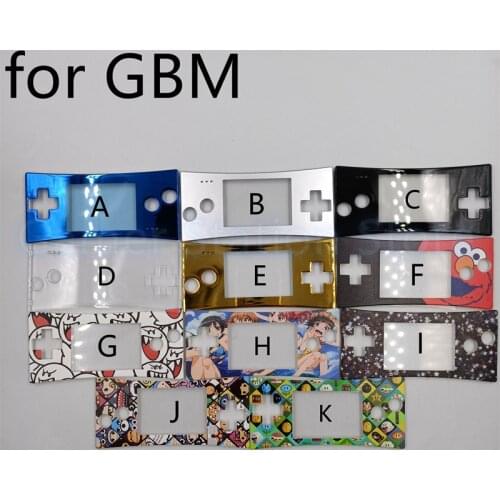 10PCS Front shell case cover faceplate for GBM Gameboy micro repair accessories