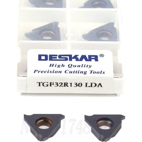10pcs Slotted blade TGF32R TGF32L 050 060 070 080 090 095 100 110 115 120 125 LDA CNC Lathe Turning Tool Grooving Carbide Insert