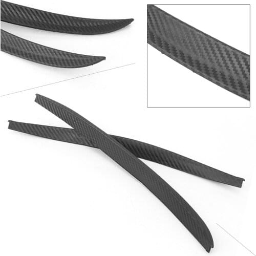 Auto Car Flares Wheel Fender Lip Body Kit Protect Universal Carbon Fiber Styling 2PCS ABS Plastic