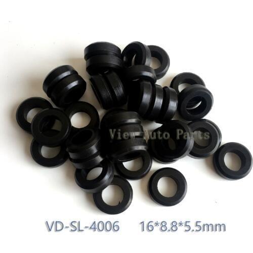 Free Shipping 50pcs Fuel Injector Rubber Seals For Toyota MPI & Mitsubishi Fuel Injector Repair Kit 16*8.8*5.5mm VD-SL-4006
