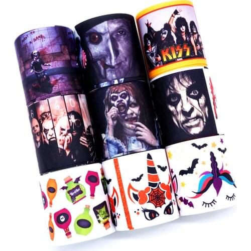 Free shipping 50 yard cartoon printed grosgrain ribbon 32383