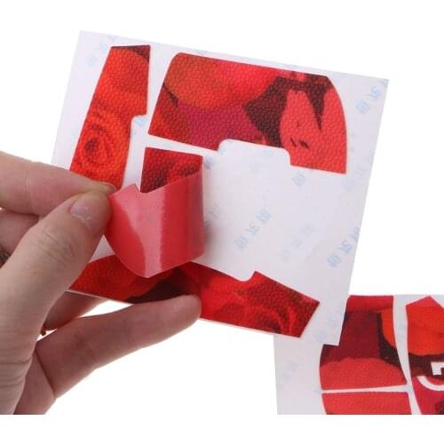 Handmade Non Slip Suck Sweat Mouse Skin Colorful Grips Skates for logitech G Pro Wireless Mouse 1 Set Red/Blue/Black