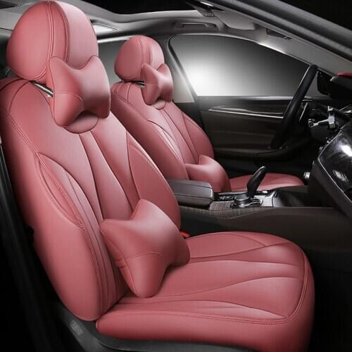 Custom cowhide Leather car seat cover for Dodge Challenger Avenger Caliber cool bo Cars Accessories Front & Rear auto styling