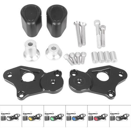 CNC Motorcycle Frame Slider Crash Pad Protector Guard For Suzuki GSXR600 2006 2007 2008 2009 2010 2011 2012 Aluminum+ABS Plastic