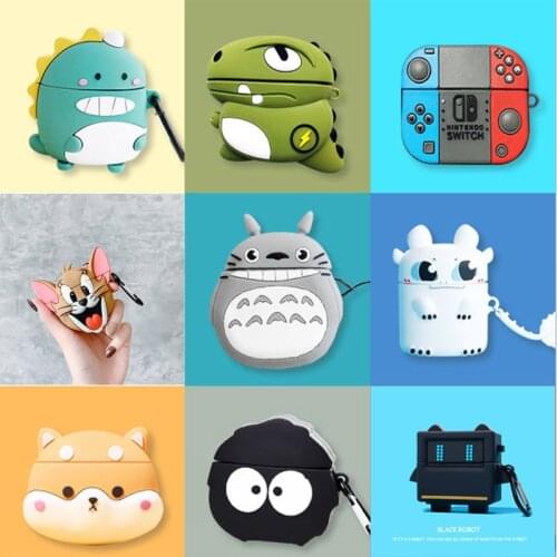 Colorful Cartoon Silicone Case for Airpod 1 2 Pro 3 Protection Cover Bluetooth Earphone Holder Carrying Case