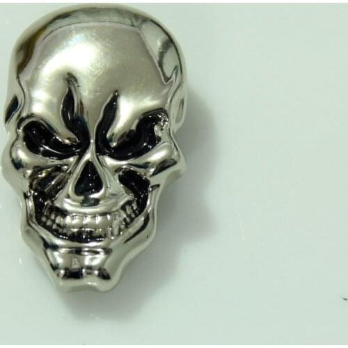 KB703) 10pc Skull Screwback Concho Silver Leathercraft