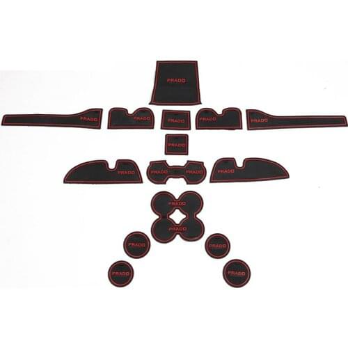 Car Cup Non-slip Mats for Land Cruiser Prado FJ150 150 2010-2017 Door Anti-slip Mat Interior Modification Sticker Accessories