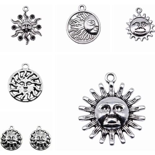 Wecharms bulk charms for jewelry making kit pendant diy jewelry accessories Sun Charms
