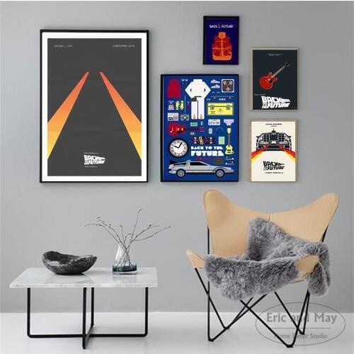 Back To The Future Minimalist Posters And Prints Wall Art Canvas Painting For Living Room Decoration Home Decor Unframed Quadro