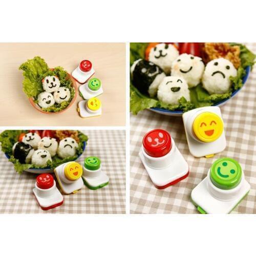 Sushi Nori Stylers Expression Embossed Kit Cute Sushi Makers Creative Cooking Tools 3 Pcs/Set