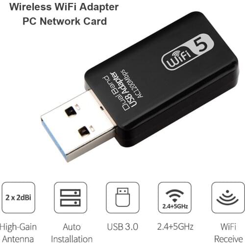 USB 3.0 Wi-fi Adapter Ethernet Wi Fi Antenna Dongle Network Card WiFi Module for PC Laptop