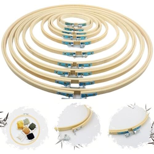 Embroidery Cross-Stitch Wooden Frame Hoop Circle Embroidery Shed 8/10/13/15/18/20 CM DIY Hand Craft Sewing Needwork Tool