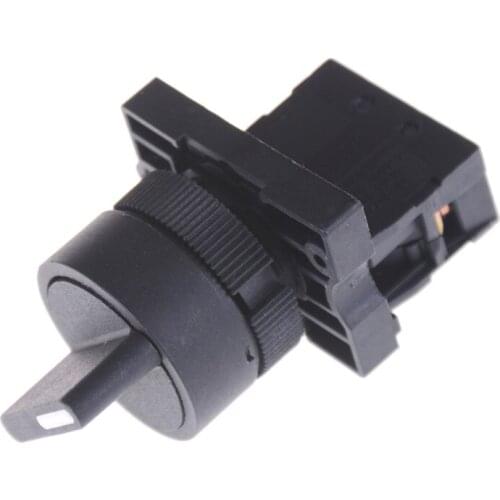 1pcs On/Off 2 Position Rotary Select Selector Switch 1 NO (Normal Open) 10A 600V AC XB2-ED21 Rotary Switches
