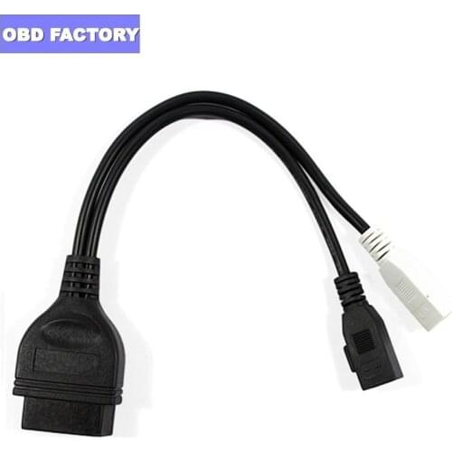 10PCS/LOT OBD2 2x2 to 16Pin Connector VAG COM Adapter For Audi 2P+2P to 16Pin Transfer Connector OBDII Diagnostic Adaptor
