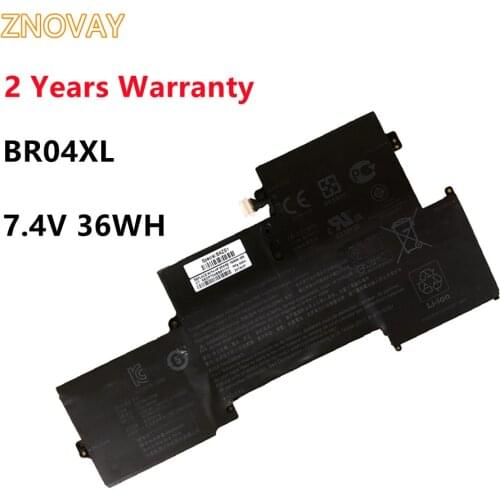 ZNOVAY BR04XL Battery for HP EliteBook 1020 G1 M5U02PA M0D62PA M4Z18PA HSTNN-DB6M HSTNN-I26C HSTNN-I28C 7.6V 36WH