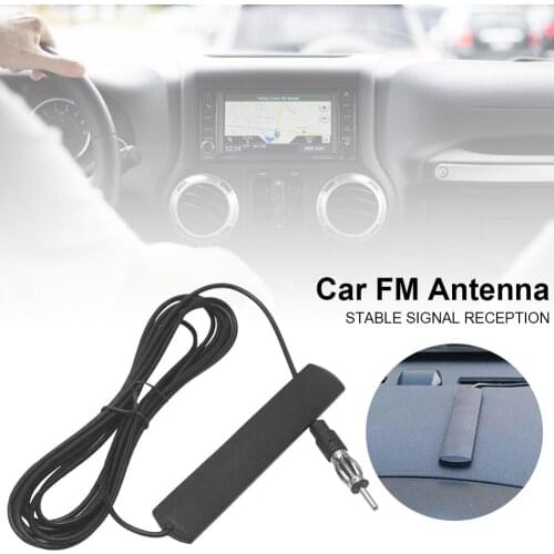 Car Antenna Non-toxic Durable Plastic Signal Amplifier FM 85MHz-112MHz Booster Antenna Car Radio Hidden Amplifier 253dB