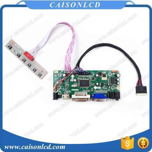 Free Shipping LCD LVDS Controller board with DVI VGA for 13.3" 1600X900 LCD TFT Panel: LP133WD1-SLA1 LP133WD2-SLB1