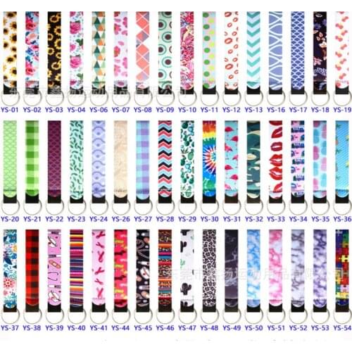 50pcs Wholesale Flower Pattern Keychain Hand Sanitzer Holder Portable Balm Holders DIY Keyring Accessory