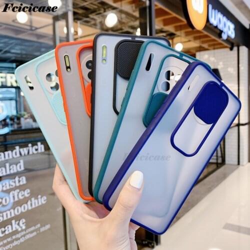 Slide Camera Lens Protection Case For Xiaomi Poco M3 X3 NFC Mi 10T Pro Redmi Note 9s 9 Pro Max Shockproof Matte Cover Cases