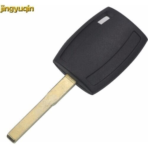 Jingyuqin 10PCS Car Key Shell FOB for Ford Foucs 2 3 Ecosport Mendeo MK4 Transponder HU101 Uncut Blade Key Case Car Accessories