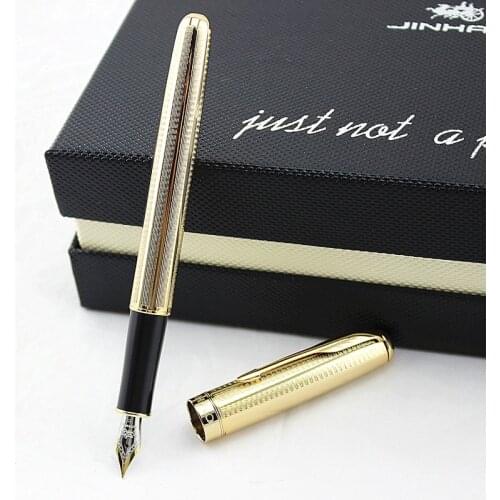 Jinhao Metal Fountain Pen school office supplies stationery Elegant Pens For Writing school high quality 0.5mm ink fountain pen