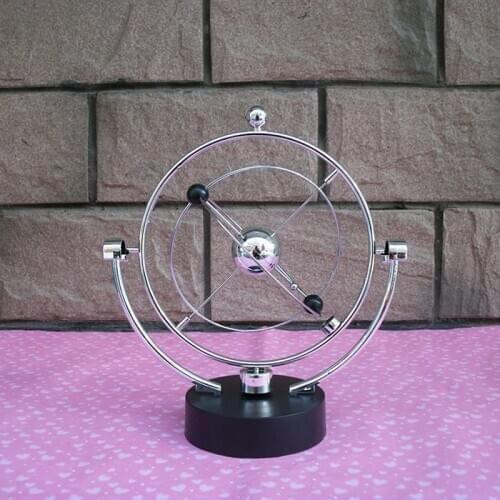 1 PC Kinetic Orbital Revolving Gadget Perpetual Motion Desk Office Art Decor Toy Gift silver High quality ABS plastics