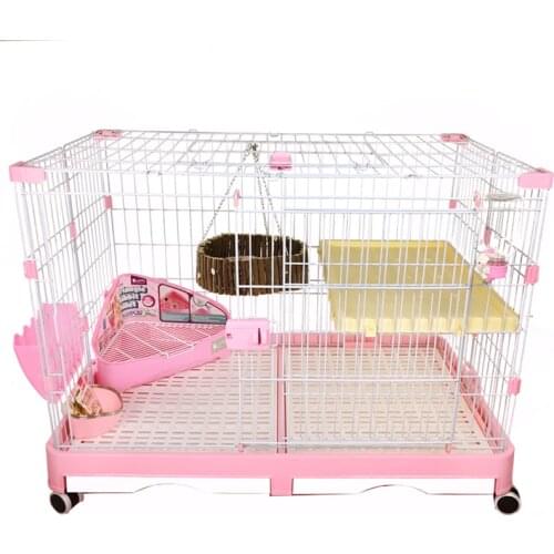 Rabbit Cage Automatic Dung Cleaning Rabbit Cage Household Extra Large Rabbit Cage Rabbit Villa Nest Rabbit House Pet Cage