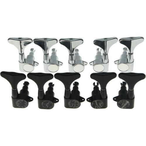 Quality 2xLeft 3xRight Sealed Bass Tuners Tuning Keys Pegs 5 String Bass Machine Heads 2 Color