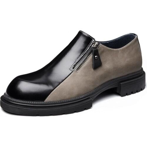 Loafer Shoes Fashion Casual Shoes Driving Shoes Soft Autumn Winter British Retro Men Shoes All-match Cowhide Breathable Sneaker