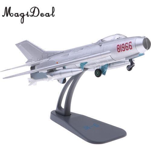 MagiDeal J-6/F-6 Farmer Aircraft - 1/72 Scale Diecast Model with METAL DISPLAY STAND
