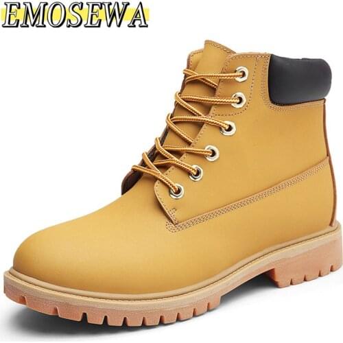 Autumn Mens Wool High Quality Fur Boots Outdoor Thick Composite Sole Casual Shoes Cowhide Leather Designer Sewing Ankle Boots