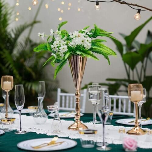 Floor/Tabletop/Flowers Vase Metal Wedding Flower Vase/Stand Table/Wedding Centerpieces Gold Vases For Party/Home Decoration