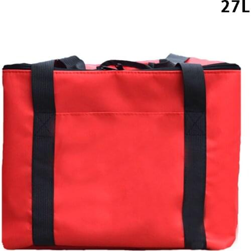 Portable Container Holder Food Storage Durable Waterproof Picnic Zipper Insulated Oxford Cloth Takeaway Fresh Pizza Delivery Bag