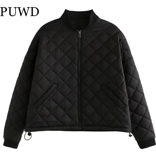 PUWD Women's Black Bomber Jackets