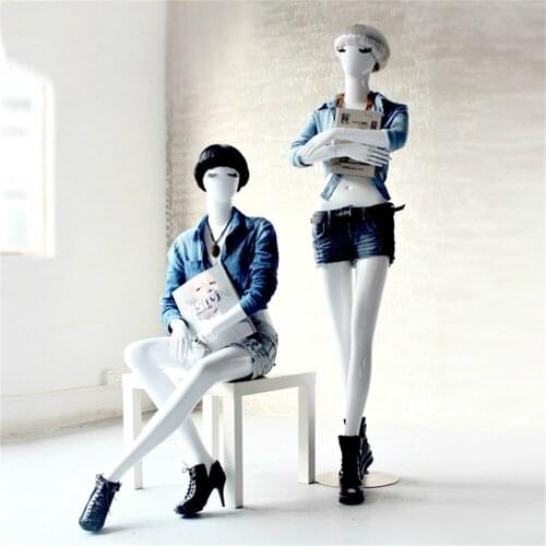 Model Props Female Body clothing display mannequin Window Display Model White High-end Wedding Plastic Dummy Mannequin White