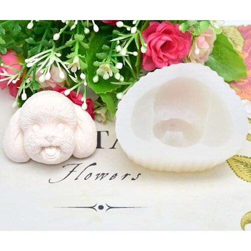 Dog silicone mold Fondant chocolate mold Icing Mould Wedding Cake Mold cake decorating tools moldes de silicona para fondant