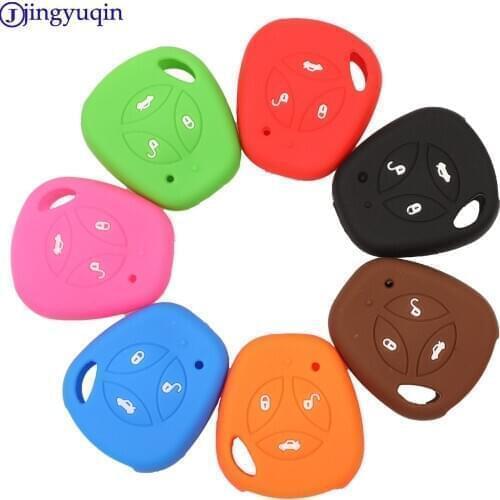Jingyuqin 3B Silicone Rubber Car Remote Key Fob Cover Case Protector For LADA Priora Sedan Sport Kalina Granta Vesta X-Ray