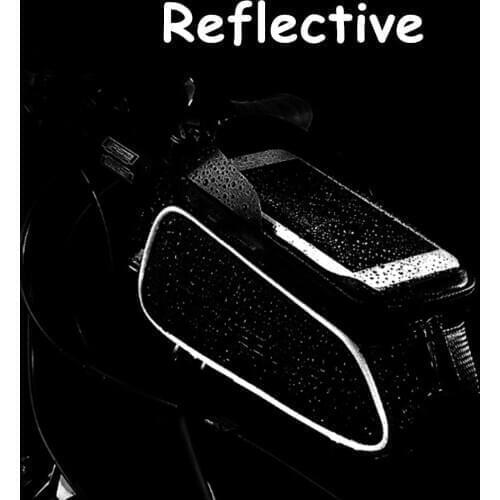 Bike Front Frame Bag Waterproof Black Big Capacity Cycling Mountain Bike Top Handlebar Bag Bicycle Pannier Case Bike Accessories